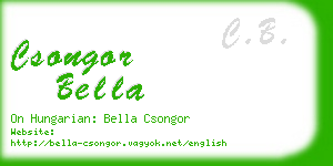 csongor bella business card